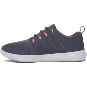 Womens Under Armour 24/7 Suede Trainers In Stealth Gray/aluminum Size 8 Leather